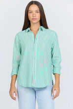 Load image into Gallery viewer, Dear John - Lolita Button Down - Greengrass Stripe