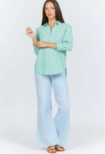Load image into Gallery viewer, Dear John - Lolita Button Down - Greengrass Stripe