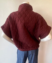Load image into Gallery viewer, Suzy D - Charleston Quilted Short Sleeve Jacket - Claret (Burgundy)