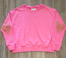Load image into Gallery viewer, Kerri Rosenthal - Ex-Boyfriend Patchwork Sweatshirt - Palm Pink