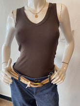 Load image into Gallery viewer, Crown Jewel - Venice Sleeveless V Neck - Chocolate