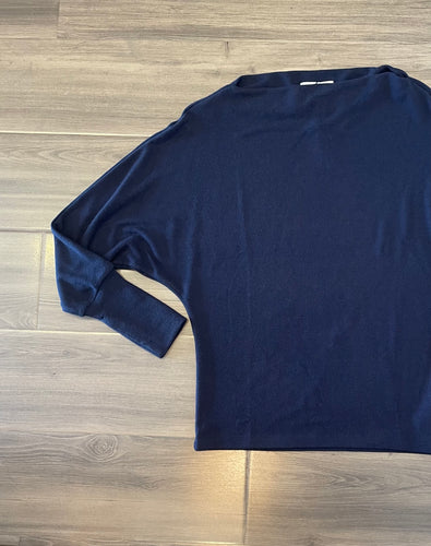 Velvet - Selmy Long Sleeve Dolman Top - Navy