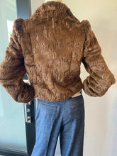 Load image into Gallery viewer, Chaser - Puff Sleeve Faux Fur Jacket - Chocolate