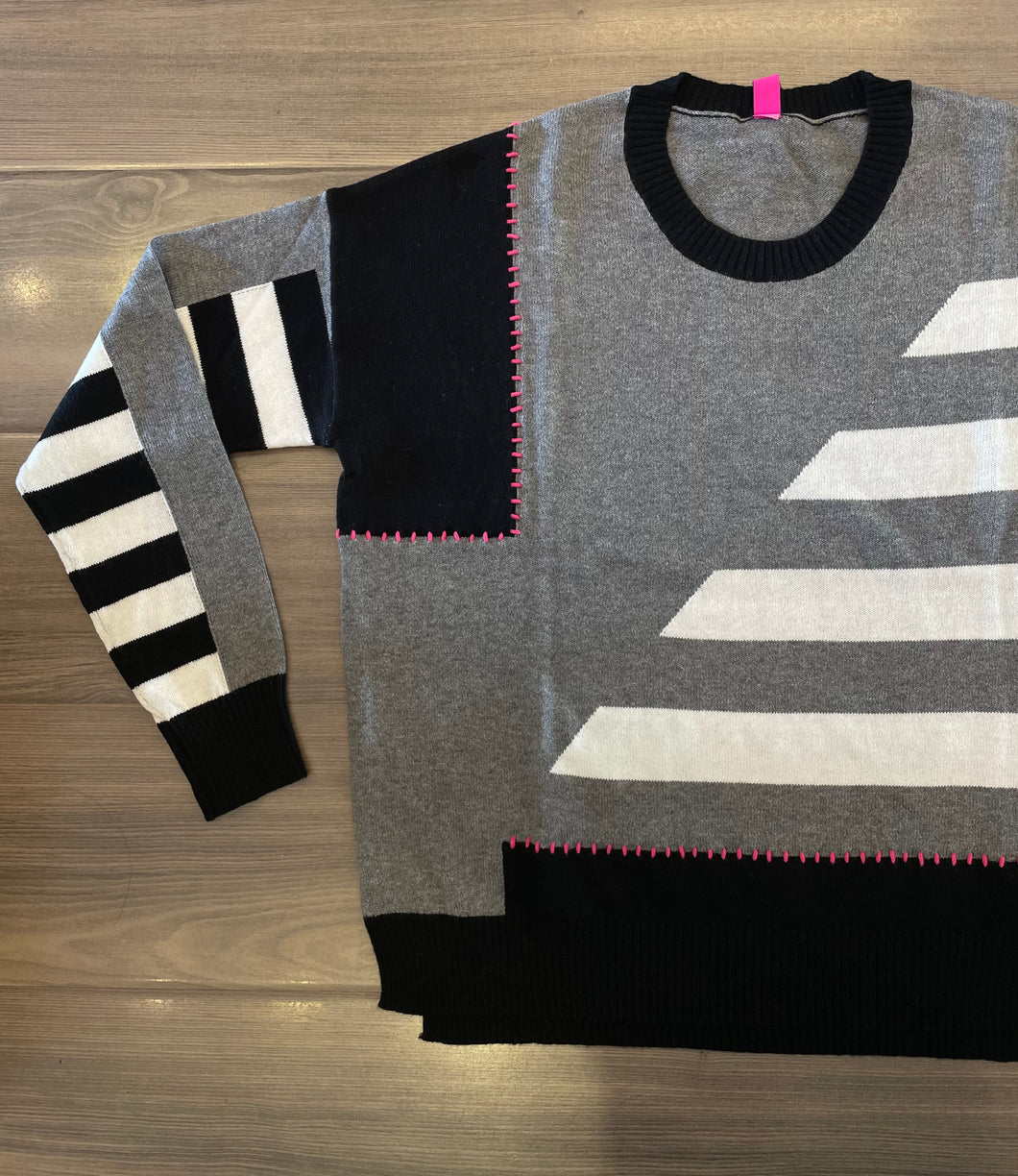 Zaket & Plover - Handwork Stripe Sweater - Cloud