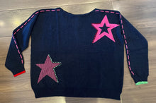 Load image into Gallery viewer, Zaket &amp; Plover - Threaded Star Sweater - Dark Denim
