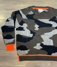 Load image into Gallery viewer, Brodie - Cool Camo Sweater - Black/Orange