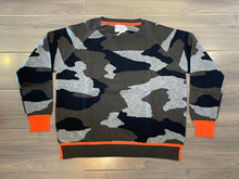 Load image into Gallery viewer, Brodie - Cool Camo Sweater - Black/Orange