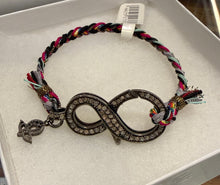 Load image into Gallery viewer, Patricia Arango - Pave Diamond Infinity Bracelet on Handwoven Braid