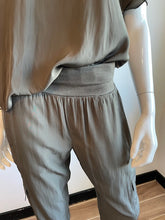 Load image into Gallery viewer, Lola and Sophie Satin Jogger Cargo Pants - Moss