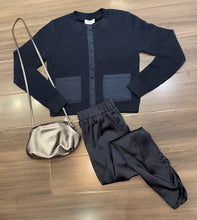 Load image into Gallery viewer, J Society - Shaker Snap Cardi - Midnight
