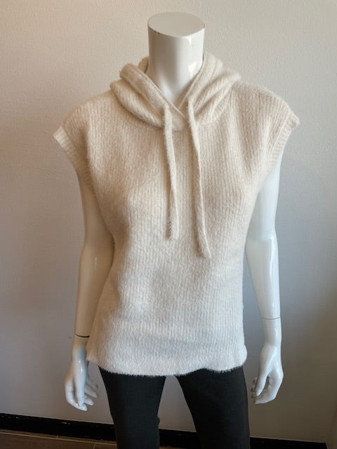 Melissa Nepton Birdie Sleeveless Sweater - Cream