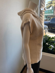 Melissa Nepton Birdie Sleeveless Sweater - Cream