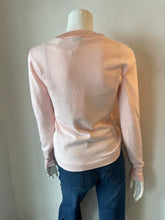 Load image into Gallery viewer, J Society Satin Trim Henley Sweater- Blush