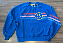 Load image into Gallery viewer, Just Madison - Smile Stripe Sweatshirt - Royal Blue