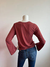 Load image into Gallery viewer, Veronica M-Bell Sleeve Top-Clay Cupro