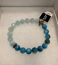 Load image into Gallery viewer, Cindy Urbach - Aquamarine, Apatite &amp; Pave Diamond Bracelet