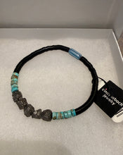 Load image into Gallery viewer, Cindy Urbach - Pyrite, Aqua Terra &amp; Heshi Beads with Vintage Bead