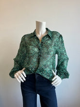 Load image into Gallery viewer, Lavender Brown - Celia Blouse - Green Multi