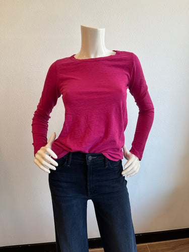 Velvet - Lizzie Long Sleeve Crew Neck Top - Jewel