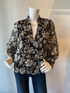 Lavender Brown - Molly Blouse - Black/Brown