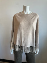 Load image into Gallery viewer, J Society - Fringe Cape - Taupe