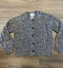 Load image into Gallery viewer, Stitches + Stripes Krew Cardigan Sweater - Navy Combo
