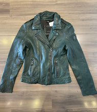 Load image into Gallery viewer, Mauritius Kyra Leather Jacket - Dark Green