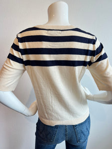 Sanctuary - Long Weekend Sweater Tee - Toasted/Navy Stripe