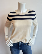 Load image into Gallery viewer, Sanctuary - Long Weekend Sweater Tee - Toasted/Navy Stripe