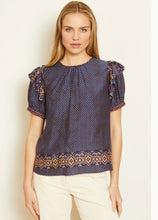 Load image into Gallery viewer, Caballero - Geneva Top - Indigo Batik