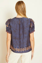 Load image into Gallery viewer, Caballero - Geneva Top - Indigo Batik