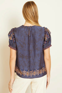 Caballero - Geneva Top - Indigo Batik