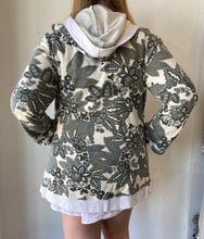 Load image into Gallery viewer, Color Me Cotton - Seamed Hoodie Open Jacket - Ivory