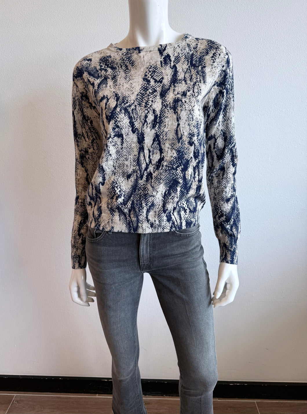 J Society - Python Crew Sweater - Navy