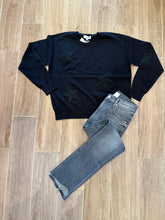 Load image into Gallery viewer, J Society - Star Crewneck Sweater - Black