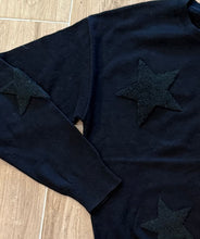 Load image into Gallery viewer, J Society - Star Crewneck Sweater - Black