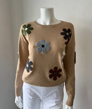 Load image into Gallery viewer, J Society - Floral Crew Sweater - Camel