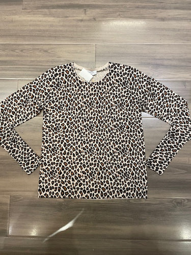 J Society Leopard Tee Sweater - Beige