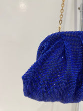Load image into Gallery viewer, Classic Crystal Clutch with Cross Chain - Blue