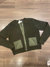 Load image into Gallery viewer, J Society Cardigan with Nylon Pocket - Military