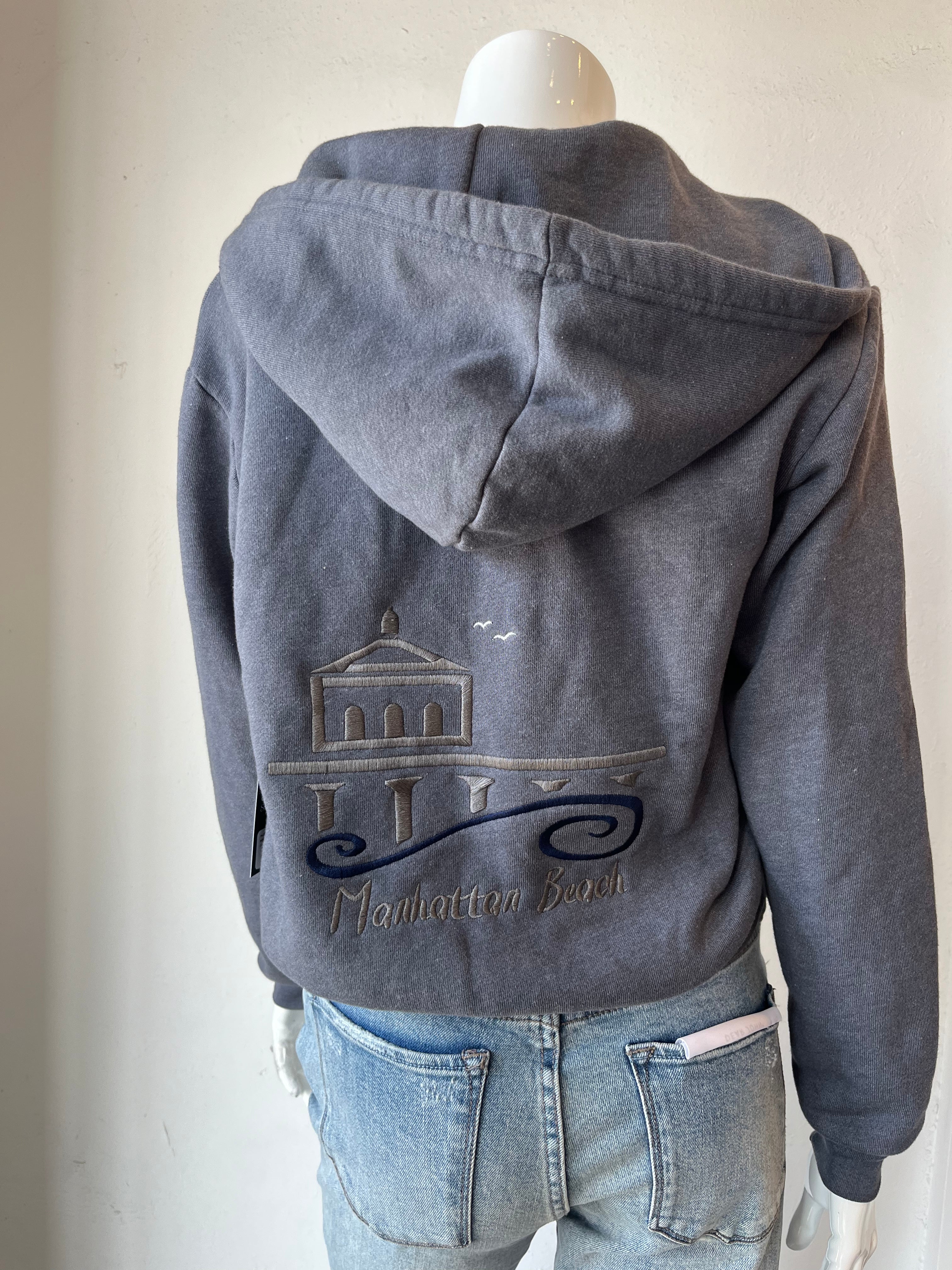 Strand Section - Manhattan Beach Pier Zip Up Hoodie