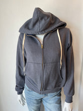 Load image into Gallery viewer, Strand Section - Beachin Zip Up Hoodie - Charcoal