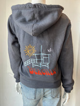 Load image into Gallery viewer, Strand Section - Beachin Zip Up Hoodie - Charcoal