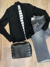 Load image into Gallery viewer, J Society - Double Zip Cardi - Black