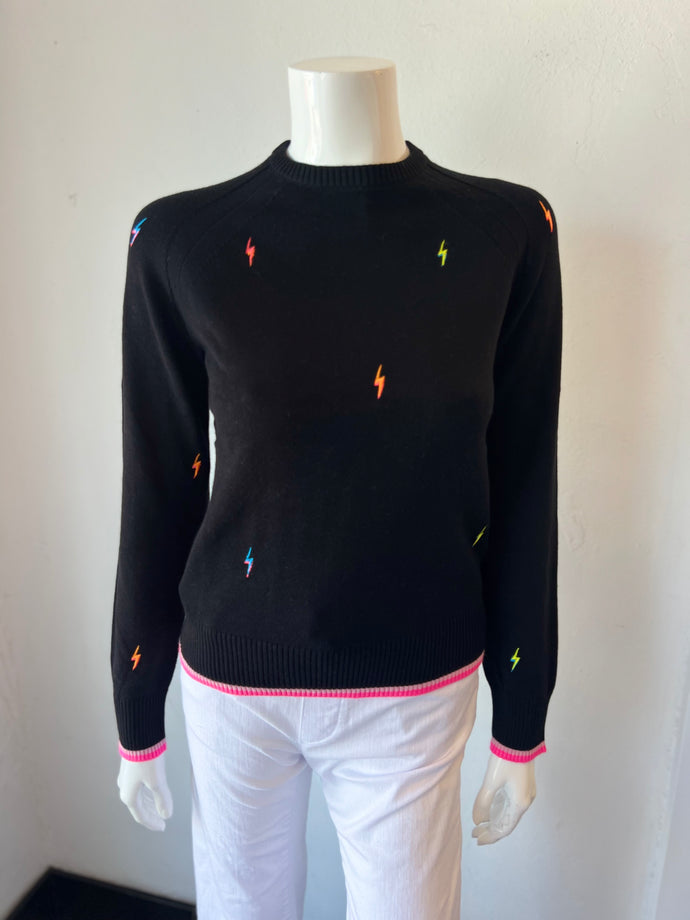 WISPR by Brodie - Electric Embroidery Sweater - Coal