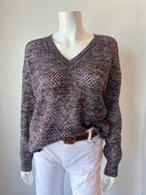 Load image into Gallery viewer, J Society - Twisted Cotton V Neck - Chocolate