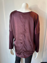 Load image into Gallery viewer, Melissa Nepton Cindy V-Neck Top- Merlot