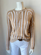 Load image into Gallery viewer, Minnie Rose - Cotton Plaited Cable - Camel/White