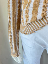 Load image into Gallery viewer, Minnie Rose - Cotton Plaited Cable - Camel/White