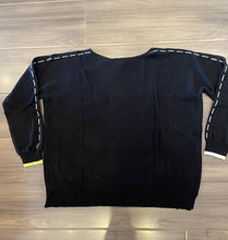 Load image into Gallery viewer, Zaket &amp; Plover - Threaded Star Sweater - Black